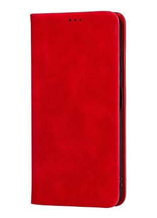Чохол-книжка flip case шкірозамінник для xiaomi redmi 15c червоний із захистом від ударів