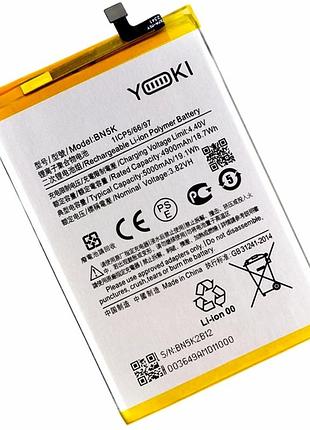 Акумулятор li-pol 5000 ма·год для xiaomi redmi 12c poco c55 модель bn5k yoki