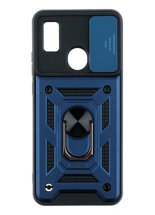 Чохол протиударний armor guard shield для zte blade a51 з підставкою захист камери dark blue