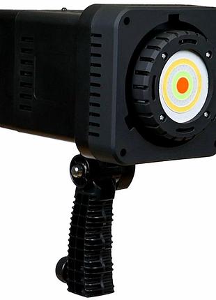 Студійна led-лампа rgb 100 w 3200-5600k чорний для фотознімання та відеоконтенту w-600