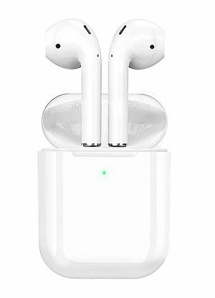 Беспроводные наушники hoco ew01 bluetooth 5.0 30mah белые с сенсорным управлением и зарядным боксом