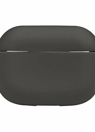 Футляр силиконовый с карабином для airpods pro 2 цвет 15.dark grey защитный легкий компактный