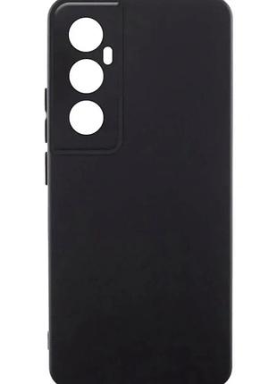 Чохол силіконовий full camera для realme c65 4g з мікрофіброю всередині захист камери чорний