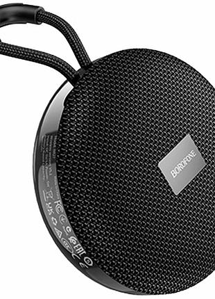 Портативная колонка 5вт 97х97х47мм usb type-c bluetooth 5.1 fm черный borofone br27