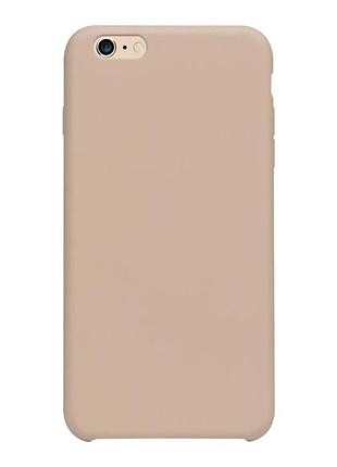 Чехол силиконовый soft case для iphone 6 plus защита камеры pink sand