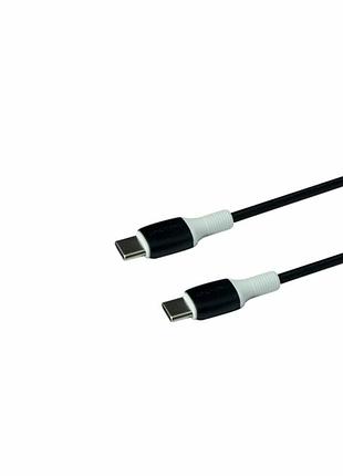 Кабель usb type-c to type-c 60вт 20в 3а 1м черный borofone bx84