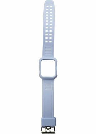 Ремешок для apple watch band silicone shine 40/41mm силикон голубой защита от царапин