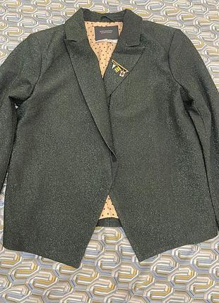 Піджак/жакет, жіночий, scotch&soda, зелений , розмір s, 97% поліестер+3%еластан