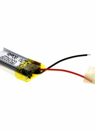 Внутренний аккумулятор li-ion 80mah 3,7v 9,5х20х5 универсальный для портативной электроники