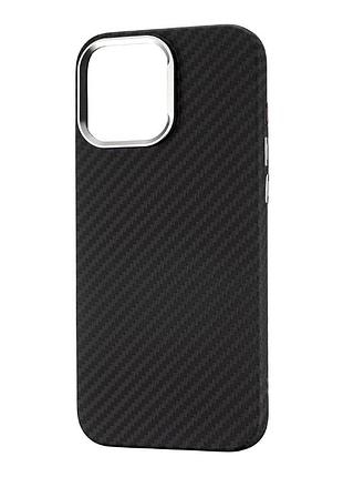 Чохол накладка luxo free air carbon з magsafe для iphone 16 pro max чорний протиударний із захистом камери