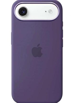 Чехол силиконовый silicone case с magsafe для iphone 17 защита камеры фиолетовый
