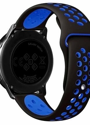 Ремешок универсальный 22мм для samsung amazfit huawei силикон черный голубой