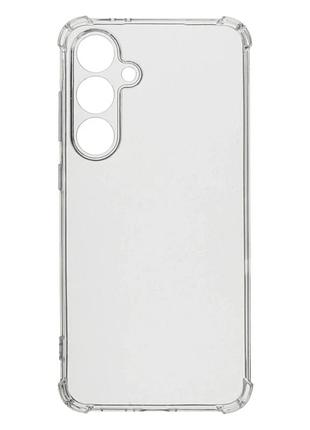 Прозрачный чехол tpu для samsung galaxy s25 5g s931 противоударный с защитой камеры прозрачный