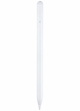 Стилус p1006a активний універсальний ємність 130mah білий алюміній для сенсорних пристроїв