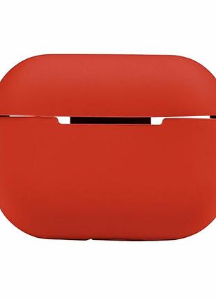 Футляр силиконовый с карабином для airpods pro 2 14.red износостойкий матовый