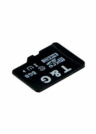 Карта памяти microsdhc 8гб uhs-1 10 class черный для хранения данных и воспроизведения медиафайлов
