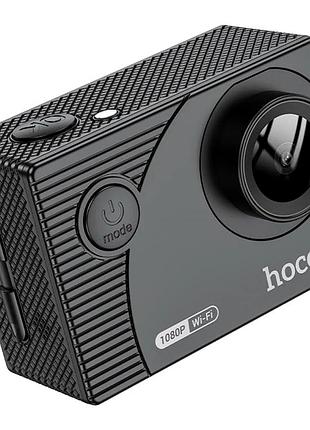 Екшн-камера hoco dv100 чорна 1920x1080 2 дюйми wi-fi водонепроникні для спорту й активного відпочинку
