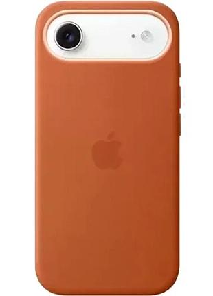 Чехол силиконовый silicone case с magsafe для iphone 17 air терракотовый защита камеры противоударный