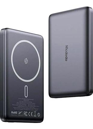 Павербанк mcdodo 10000 mah 20 вт магнітний чорний ультратонкий mc-4651