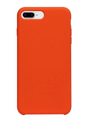 Чехол силиконовый soft case для iphone 7 plus 8 plus классический защитный orange
