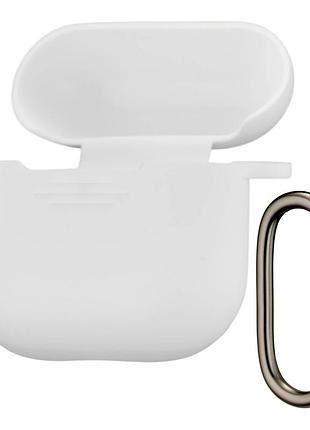 Чехол силиконовый 1,2мм для наушников airpods 4 белый