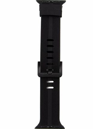 Ремешок для apple watch band silicone 38 40 41 мм черный силикон пряжка