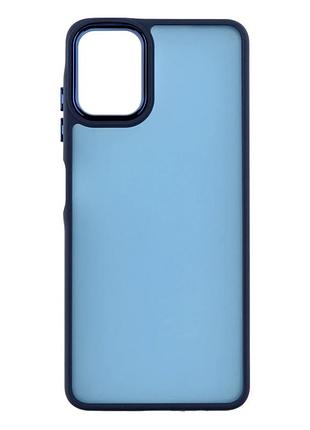 Чехол tpu+pc space ii color matte для samsung galaxy a06 a065 противоударный с защитой камеры темно-синий