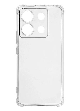 Прозрачный чехол tpu для poco x6 pro 5g с защитой камеры легкий и тонкий transparent