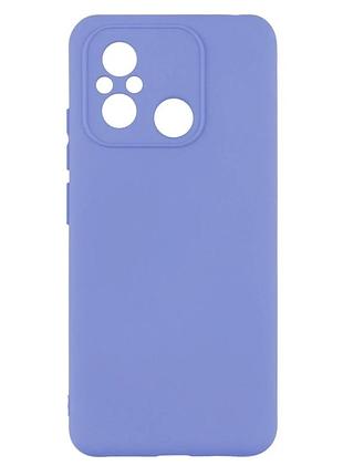 Чехол силиконовый full camera для xiaomi redmi 12c с микрофиброй внутри защита камеры цвет 05.lilac