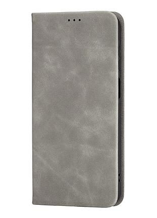 Чохол-книжка flip case для samsung a17 4g a17 5g полістирол сірий із захистом від пошкоджень