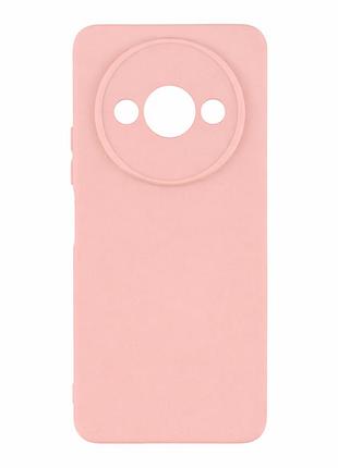 Чехол силиконовый full camera для xiaomi redmi a3 с микрофиброй внутри защита камеры 19.pink sand