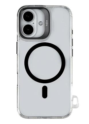 Чехол противоударный kajsa trans-shield с magsafe для iphone 17 защита камеры gun metal
