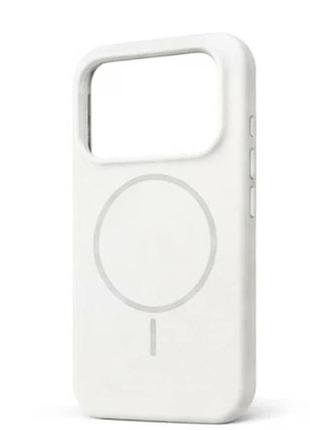 Чехол силиконовый full cover с magsafe для iphone 17 air защита камеры белый
