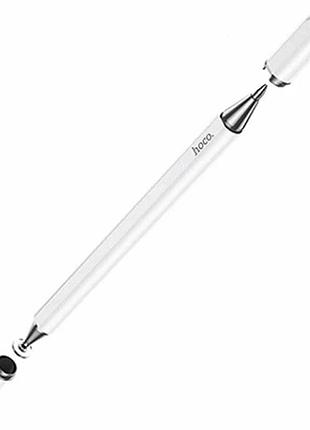 Стилус hoco gm111 3 в 1 білий алюмінієвий сплав для роботи та творчості