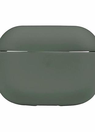 Футляр силиконовый с карабином для airpods pro 2 цвет 55.pine green защитный легкий компактный