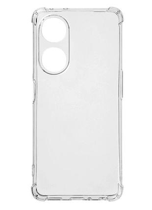 Прозорий чохол tpu для oppo a98 із захистом камери та посиленими кутами прозорий