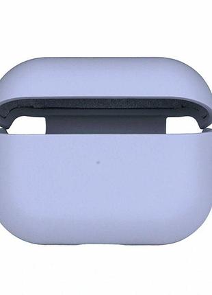 Футляр силиконовый с микрофиброй для airpods pro 05.lilac с карабином 60х80х25 мм