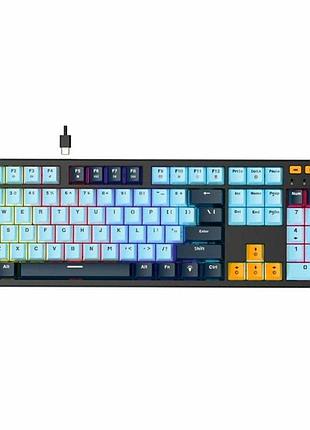 Игровая клавиатура fantech atom107s mk893s mizu механическая red switch с rgb подсветкой и разъёмом type-c 107 кнопок