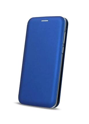 Чехол-книжка tpu pu для samsung galaxy a06 a065 защитный с микрофиброй внутри темно-синий