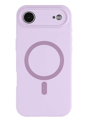 Чохол силіконовий glow silicone case з magsafe для iphone 17 air захисний light purple