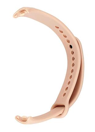 Ремешок силиконовый для mi band 8 9 10 цвет розовый песок