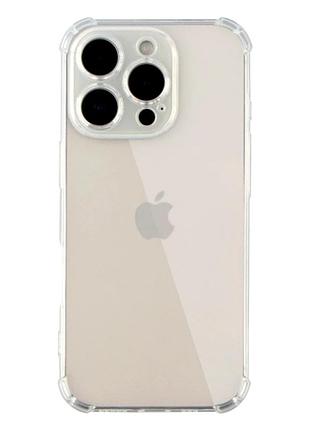 Прозрачный чехол tpu full camera для iphone 16 pro защита камеры легкий прозрачный