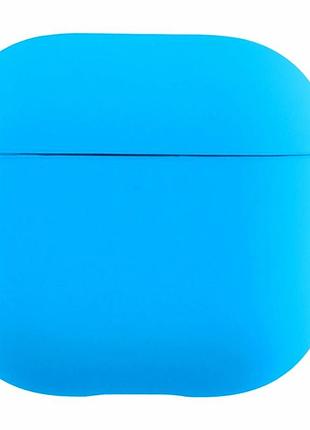 Футляр силиконовый с микрофиброй для airpods 4 цвет 03 royal blue