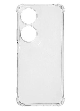 Прозрачный чехол tpu virgin hard для honor x7b с защитой камеры легкий и тонкий