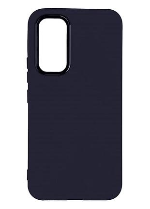 Чехол силиконовый накладка для samsung galaxy a54 5g с микрофиброй внутри черный