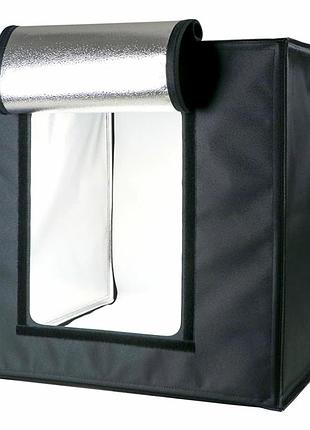 Лайтбокс puluz pu5080 80 см 2 лампы 40w usb черный для фотосъемки с изменяемыми фонами