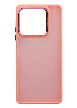 Чехол tpu+pc space ii для xiaomi redmi note 13 5g матовый защитный розовый