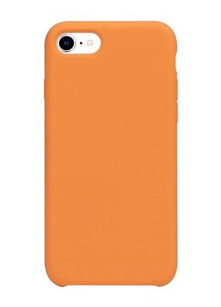 Чехол силиконовый soft case для iphone 7 8 se 2020 классический защитный papaya