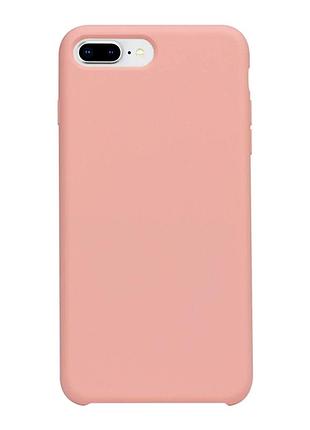 Чохол силіконовий soft case для iphone 7 plus 8 plus класичний захисний рожевий