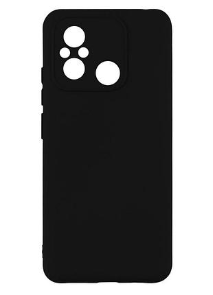 Чехол силиконовый full camera для xiaomi redmi 12c защита камеры черный